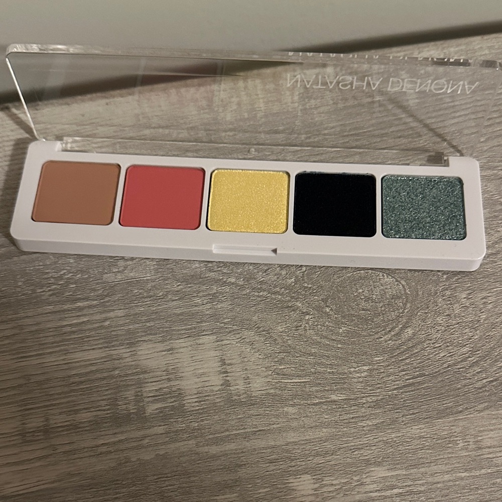 NWOT Natasha Denona Eyeshadow Palette - Tan, Pink, Yellow, Black, Green